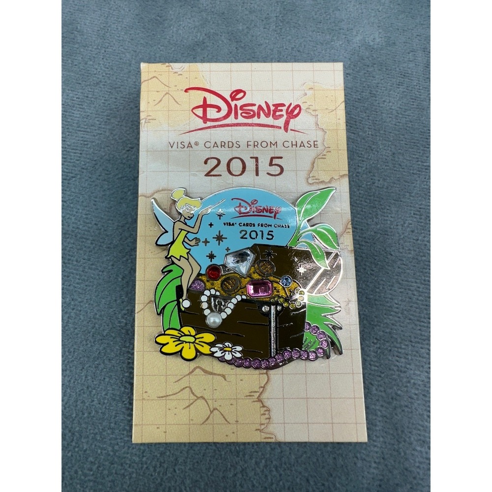 Disney Pin 2015 Tinker Bell‎ Treasure Chase Visa Cards Cardmember Collection